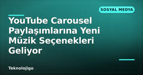 YouTube Carousel Paylaşımlarına Yeni Müzik Seçenekleri Geliyor
