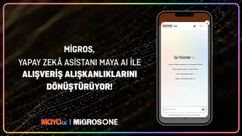 Migros'tan Sektörde Bir İlk: Yapay Zeka Asistanı MAYA AI Yayında görseli