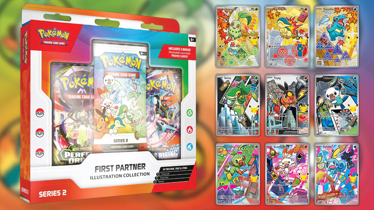 Pokémon TCG First Partner Illustration Collection Series 2 Yeniden Stoklarda Pokémon TCG First Partner Illustration Collection Series 2 Yeniden Stoklarda