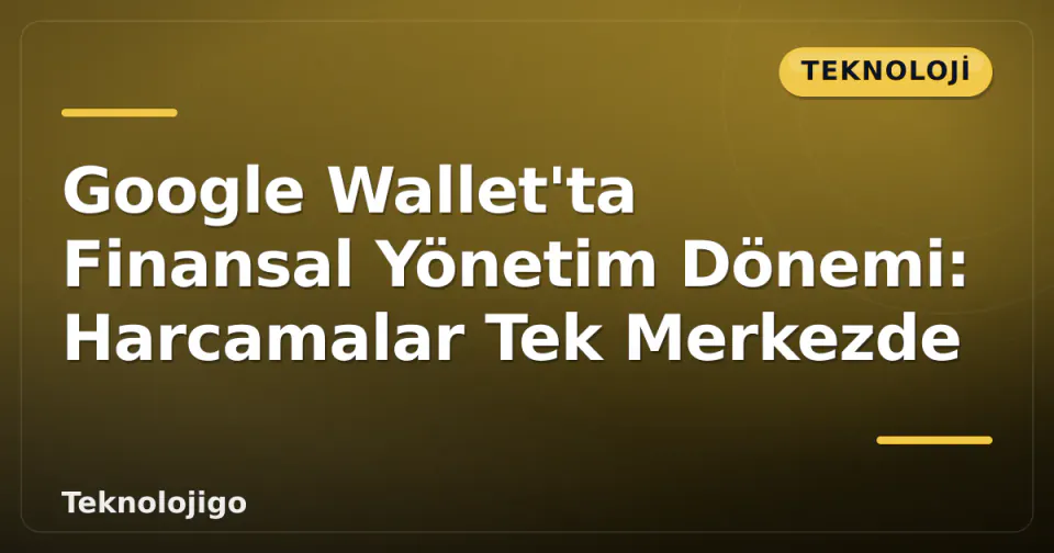 Google Wallet'ta Finansal Yönetim Dönemi: Harcamalar Tek Merkezde görseli
