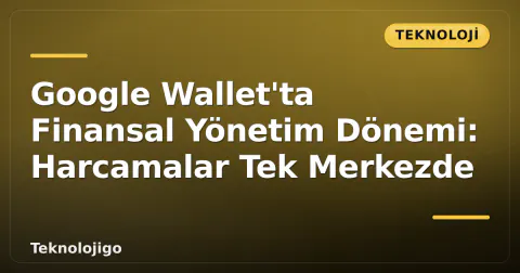 Google Wallet'ta Finansal Yönetim Dönemi: Harcamalar Tek Merkezde