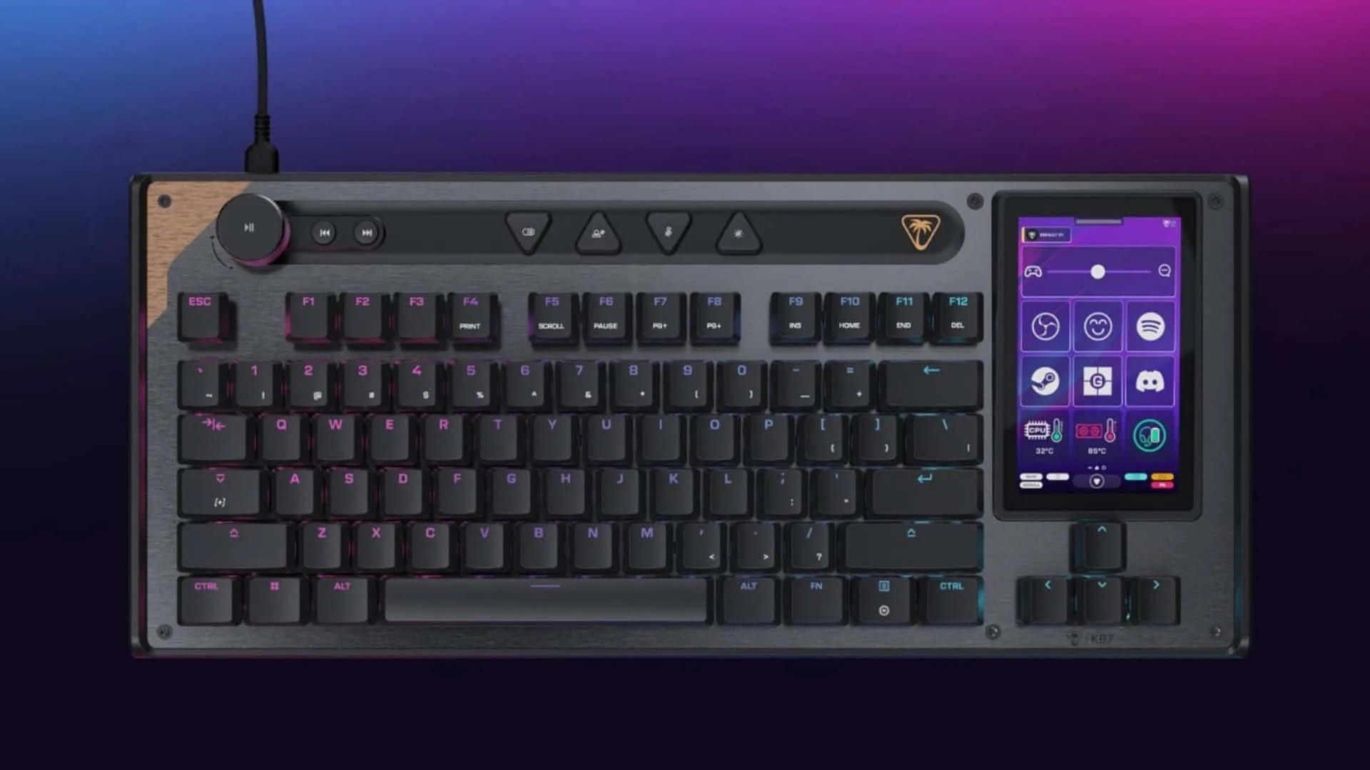 Turtle Beach Command Series KB7 İncelemesi: Dokunmatik Ekranlı Klavye Deneyimi Turtle Beach Command Series KB7 İncelemesi: Dokunmatik Ekranlı Klavye Deneyimi