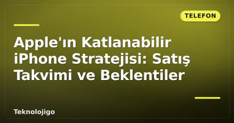 Apple'ın Katlanabilir iPhone Stratejisi: Satış Takvimi ve Beklentiler