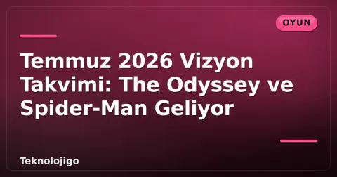 Temmuz 2026 Vizyon Takvimi: The Odyssey ve Spider-Man Geliyor