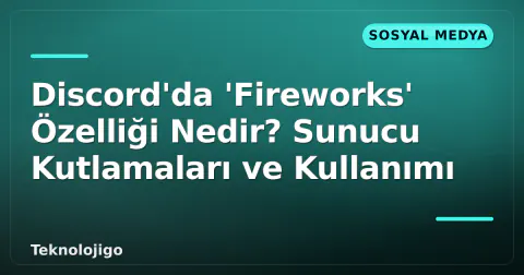 Discord'da 'Fireworks' Özelliği Nedir? Sunucu Kutlamaları ve Kullanımı