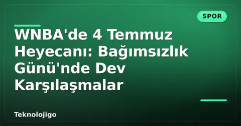 WNBA'de 4 Temmuz Heyecanı: Bağımsızlık Günü'nde Dev Karşılaşmalar
