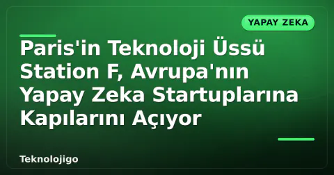 Paris'in Teknoloji Üssü Station F, Avrupa'nın Yapay Zeka Startuplarına Kapılarını Açıyor Paris'in Teknoloji Üssü Station F, Avrupa'nın Yapay Zeka Startuplarına Kapılarını Açıyor