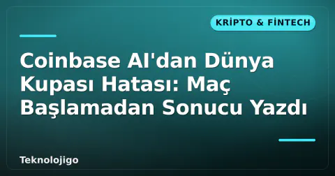Coinbase AI'dan Dünya Kupası Hatası: Maç Başlamadan Sonucu Yazdı