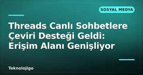 Threads Canlı Sohbetlere Çeviri Desteği Geldi: Erişim Alanı Genişliyor