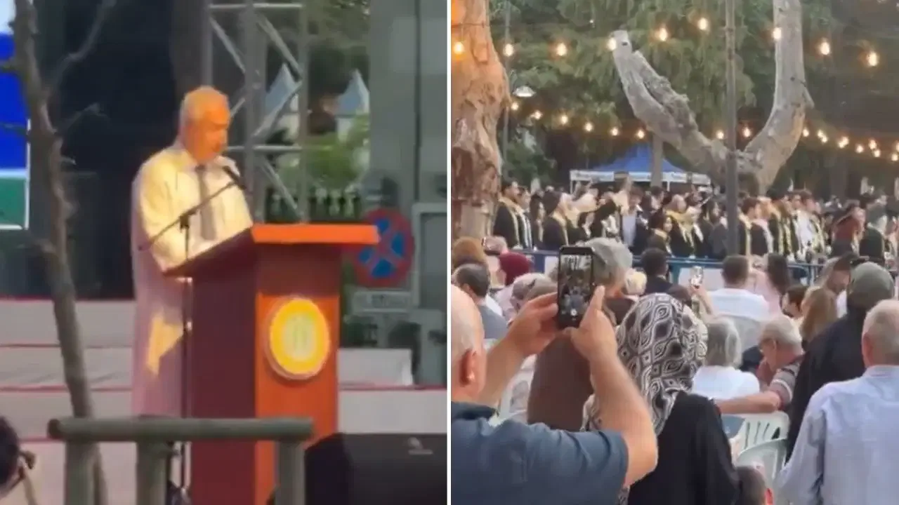 İstanbul Üniversitesi Çapa Mezuniyetinde Protesto: Rektör Zülfikar'a Tepki İstanbul Üniversitesi Çapa Mezuniyetinde Protesto: Rektör Zülfikar'a Tepki